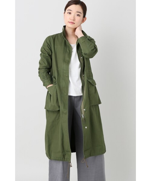 Spick & Span(スピックアンドスパン)の「Cギャバジン ロングM65◆(ジャケット/アウター・カーキ・36/38)」の16枚目の写真