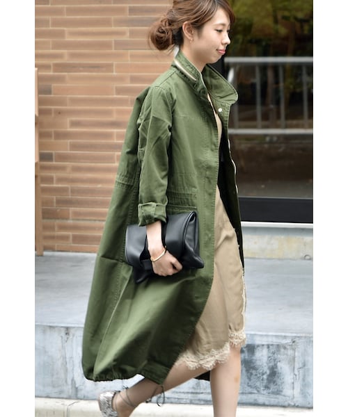 Spick & Span(スピックアンドスパン)の「Cギャバジン ロングM65◆(ジャケット/アウター・カーキ・36/38)」の19枚目の写真
