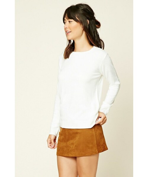 FOREVER 21(フォーエバー トゥエンティーワン)の「FOREVER 21 Crew Neck Sweater(ニット/セーター・レディース・Purple/Green/White・S/M/L)」の10枚目の写真