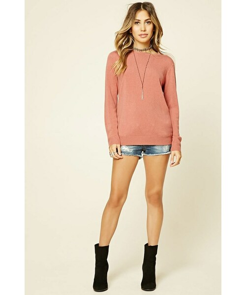 FOREVER 21(フォーエバー トゥエンティーワン)の「FOREVER 21 Crew Neck Sweater(ニット/セーター・レディース・Purple/Green/White・S/M/L)」の6枚目の写真