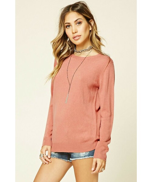 FOREVER 21(フォーエバー トゥエンティーワン)の「FOREVER 21 Crew Neck Sweater(ニット/セーター・レディース・Purple/Green/White・S/M/L)」の13枚目の写真
