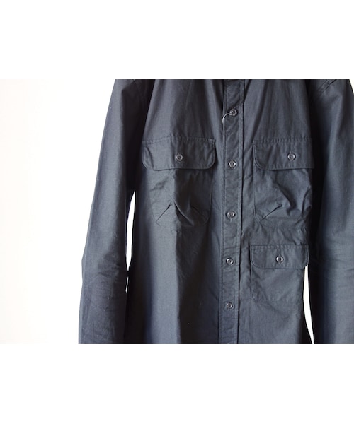 MANUAL ALPHABET（マニュアル アルファベット）の「【完売御礼】MANUAL ALPHABET マニュアルアルファベット MA-S-297 SAFARI SHIRT サファリシャツ BLK ブラック（シャツ/ブラウス・メンズ・その他）」の10枚目の写真