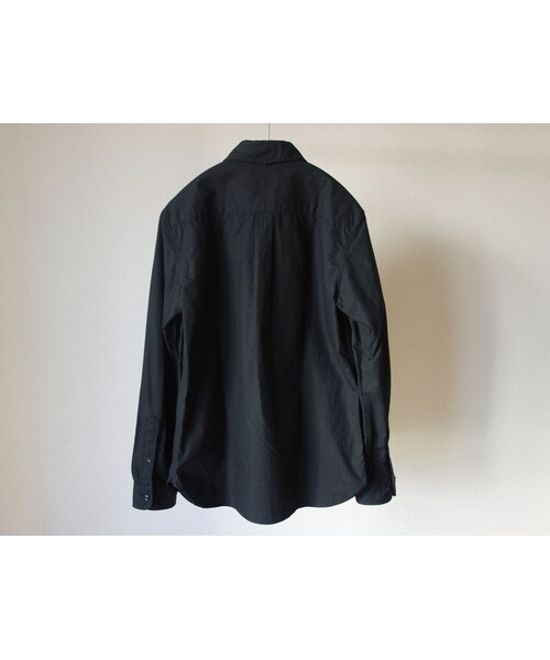 MANUAL ALPHABET（マニュアル アルファベット）の「【完売御礼】MANUAL ALPHABET マニュアルアルファベット MA-S-297 SAFARI SHIRT サファリシャツ BLK ブラック（シャツ/ブラウス・メンズ・その他）」の8枚目の写真