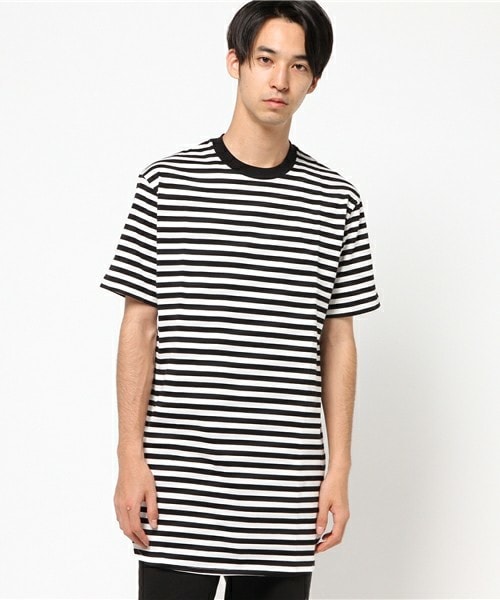 603（ロクマルサン）の「603 ロング丈ボーダーTシャツ（Tシャツ/カットソー・メンズ・ホワイト/ローズ・FREE）」の8枚目の写真