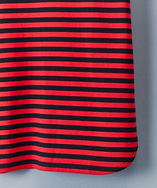 603（ロクマルサン）の「603 ロング丈ボーダーTシャツ（Tシャツ/カットソー・メンズ・ホワイト/ローズ・FREE）」の7枚目の写真