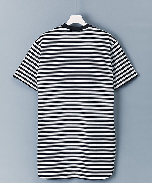 603（ロクマルサン）の「603 ロング丈ボーダーTシャツ（Tシャツ/カットソー・メンズ・ホワイト/ローズ・FREE）」の3枚目の写真