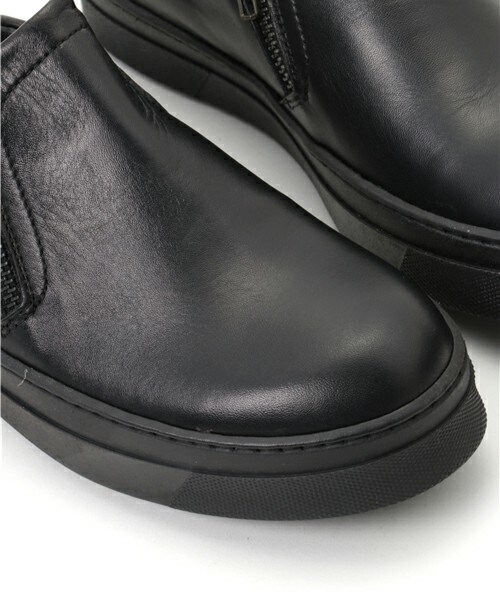 inter-chaussures(インターショシュール)の「【design manifattura】サイドジップアップスニーカー (G55010)(スニーカー・レディース・ブラック/ブラック系その他・35/36/37/38)」の6枚目の写真