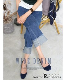 KORMARCH | ワイドデニムパンツ(デニムパンツ)