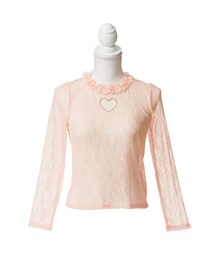 mon Lily | ハートorクロスカットレーストップス(トップス)