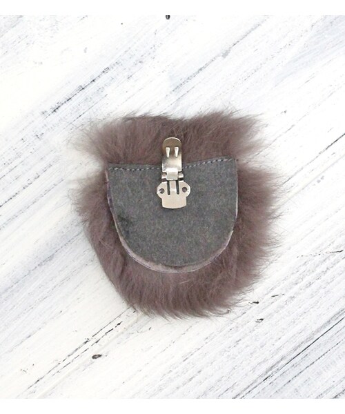 mysty woman（ミスティウーマン）の「【mysty woman】ファー付きセパレートパンプス（シューズ・レディース・グレー/ライトブラウン/ブラック・M/L）」の9枚目の写真