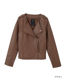 w closet | 【先行予約】ノーカラーライダース(ジャケット/アウター)