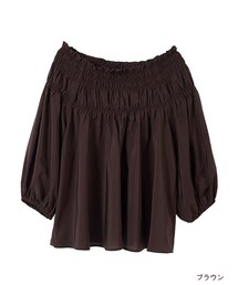 w closet | 2wayシャーリングプルオーバー(トップス)