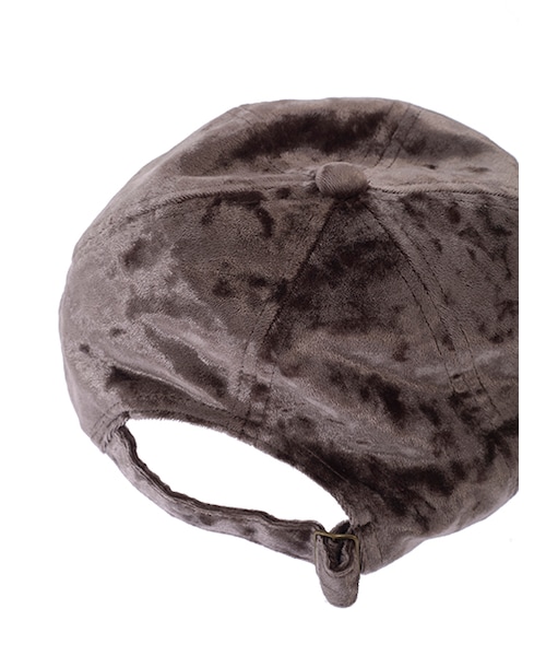 w closet（ダブルクローゼット）の「クラッシュベロアキャップ（その他・レディース・ピンクグレー/ブラック・FREE）」の5枚目の写真