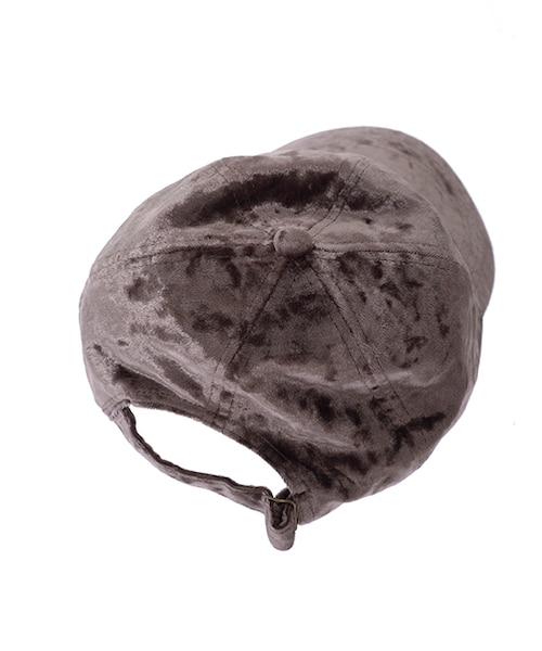 w closet（ダブルクローゼット）の「クラッシュベロアキャップ（その他・レディース・ピンクグレー/ブラック・FREE）」の4枚目の写真