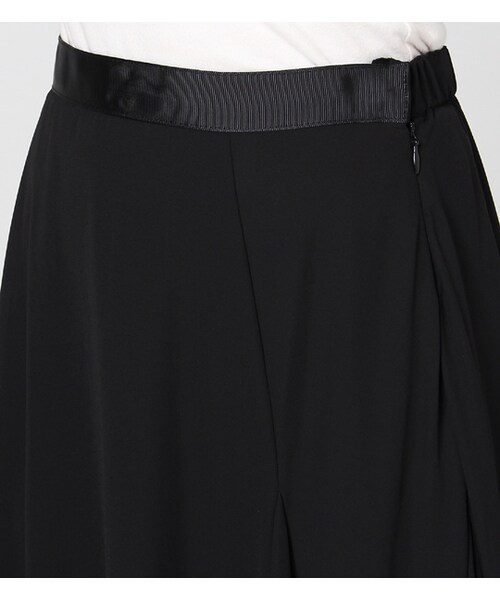 PAGEBOY（ページボーイ）の「イレギュラ―ヘムフレアロングスカート（スカート・レディース・ブラック/ダークレッド/カーキ）」の7枚目の写真