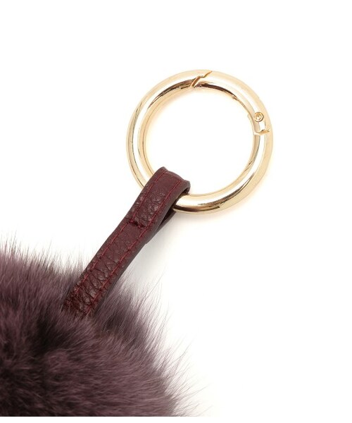 VIS（ビス）の「ファーチャーム（アクセサリー・グレー/ダークブラウン/パープル/オレンジ・F）」の7枚目の写真