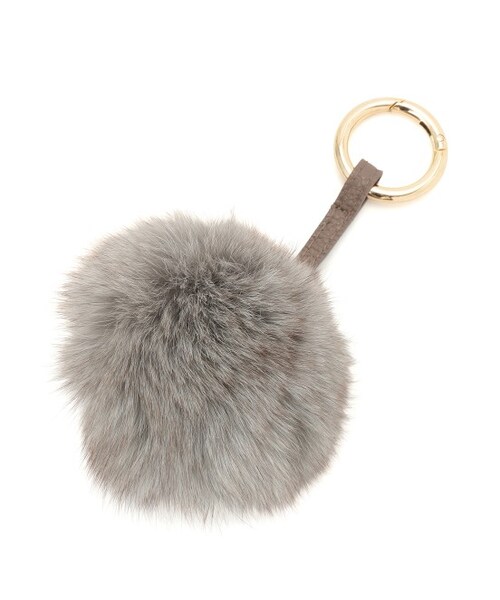 VIS（ビス）の「ファーチャーム（アクセサリー・グレー/ダークブラウン/パープル/オレンジ・F）」の2枚目の写真