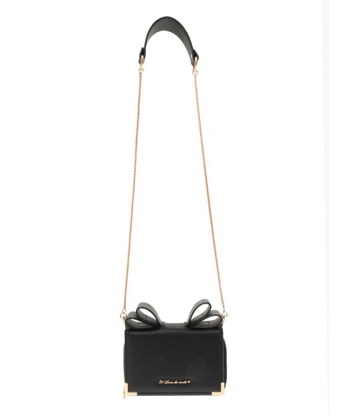 31 Sons de mode（トランテアン　ソン　ドゥ　モード）の「リボンミニショルダーバッグ《予約アイテム》（バッグ・レディース・ピンク/ホワイト/ブラウン/ブラック・フリー）」の3枚目の写真