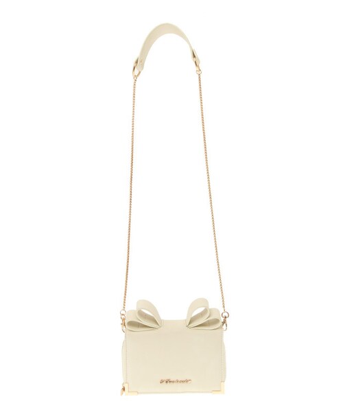 31 Sons de mode（トランテアン　ソン　ドゥ　モード）の「リボンミニショルダーバッグ《予約アイテム》（バッグ・レディース・ピンク/ホワイト/ブラウン/ブラック・フリー）」の2枚目の写真