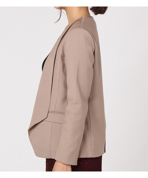 laboratory work（ラボラトリーワーク）の「ショールカラージャケット（ジャケット/アウター・レディース・ブラック/キャメル/ネイビー・S/M）」の5枚目の写真