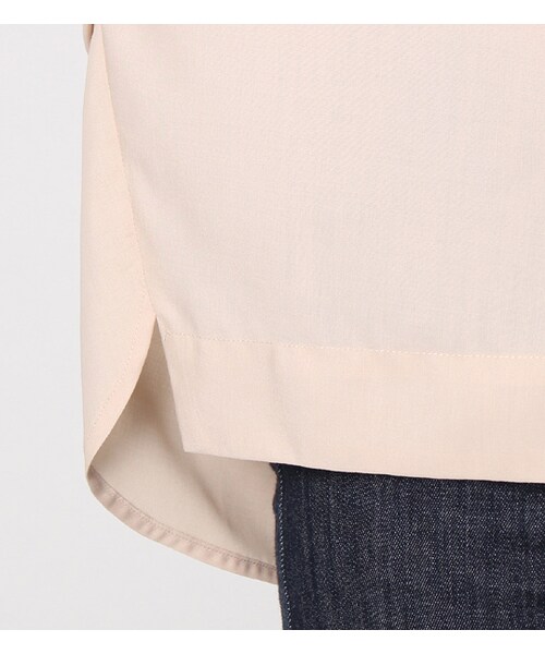 laboratory work(ラボラトリーワーク)の「オーバーサイズノーカラーブラウス(トップス・レディース・オフホワイト/ベージュ/サックス・M)」の9枚目の写真