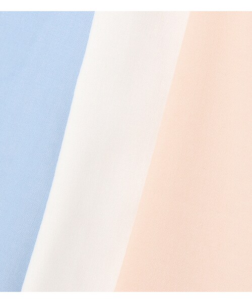 laboratory work(ラボラトリーワーク)の「オーバーサイズノーカラーブラウス(トップス・レディース・オフホワイト/ベージュ/サックス・M)」の12枚目の写真