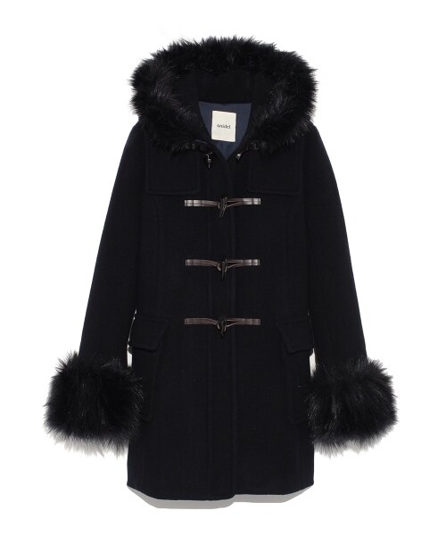 SNIDEL（スナイデル）の「フェイクファースリーブダッフルコート