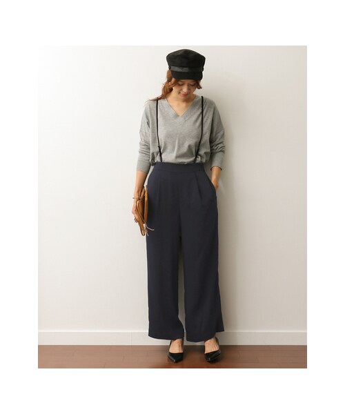 URBAN RESEARCH DOORS(アーバンリサーチドアーズ)の「サスペンダーパンツ(パンツ・レディース・BLACK/NAVY・one)」の9枚目の写真