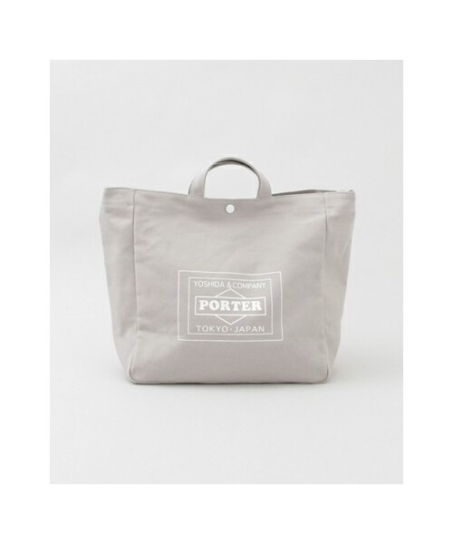 URBAN RESEARCH(アーバンリサーチ)の「【予約】TRAVEL COUTURE by LOWERCASE キャンバストートバッグL(バッグ・メンズ・NAVY/BLACK/GREY/OFF WHITE/KHAKI・-)」の4枚目の写真
