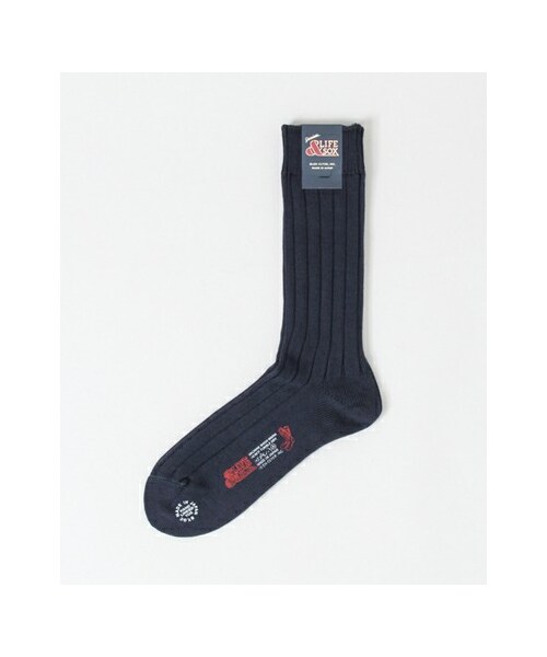 URBAN RESEARCH（アーバンリサーチ）の「& LIFE SOX VARSITY（レッグウェア・メンズ・BLACK/NAVY/WHITE/RED・FREE）」の3枚目の写真