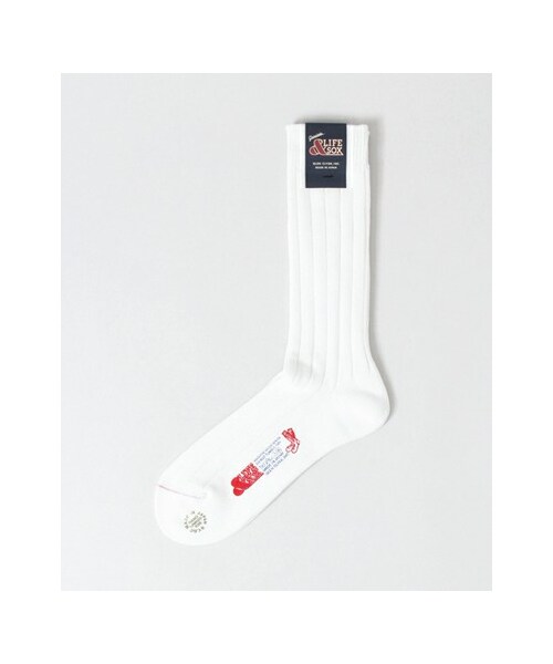 URBAN RESEARCH（アーバンリサーチ）の「& LIFE SOX VARSITY（レッグウェア・メンズ・BLACK/NAVY/WHITE/RED・FREE）」の2枚目の写真