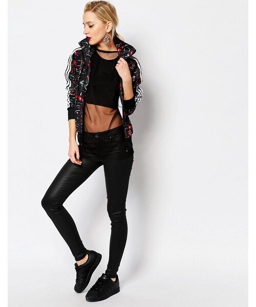 adidas（アディダス）の「Adidas adidas Firebird Zip Through Track Top With Print（トップス・レディース・Multicolor・US 16/US 8/US 4/US 12/US 6/US 14/US 10/US 2）」の2枚目の写真