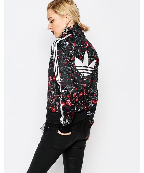 adidas（アディダス）の「Adidas adidas Firebird Zip Through Track Top With Print（トップス・レディース・Multicolor・US 16/US 8/US 4/US 12/US 6/US 14/US 10/US 2）」の3枚目の写真