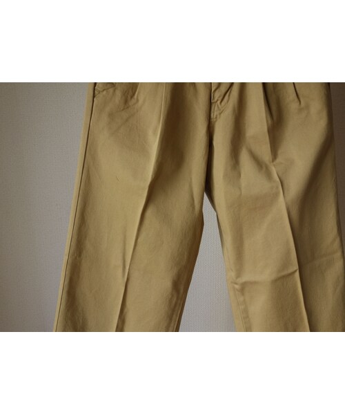 Kafika（カフィカ）の「【RECOMMEND】KAFIKA カフィカ KFK080 CHINO WIDE TROUSERS チノワイドトラウザー BEG ベージュ（チノパンツ・メンズ・その他）」の12枚目の写真