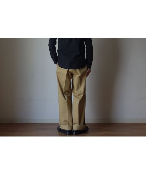 Kafika（カフィカ）の「【RECOMMEND】KAFIKA カフィカ KFK080 CHINO WIDE TROUSERS チノワイドトラウザー BEG ベージュ（チノパンツ・メンズ・その他）」の3枚目の写真