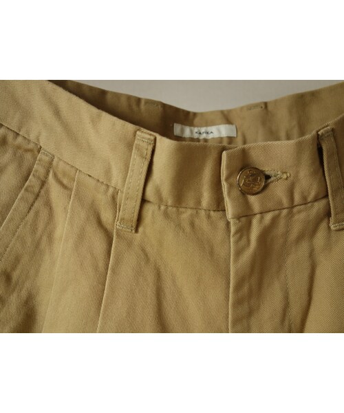 Kafika（カフィカ）の「【RECOMMEND】KAFIKA カフィカ KFK080 CHINO WIDE TROUSERS チノワイドトラウザー BEG ベージュ（チノパンツ・メンズ・その他）」の10枚目の写真
