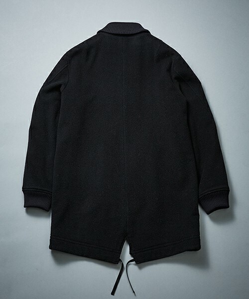 DIET BUTCHER（ダイエットブッチャー）の「DIET BUTCHER SLIM SKIN ウールモッサミリタリーコート（その他アウター・メンズ・ブラック・1/2）」の2枚目の写真