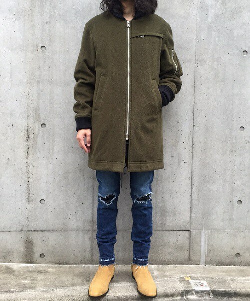 DIET BUTCHER（ダイエットブッチャー）の「DIET BUTCHER SLIM SKIN ウールモッサミリタリーコート（その他アウター・メンズ・ブラック・1/2）」の13枚目の写真