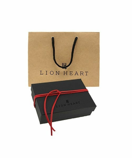 LION HEART（ライオンハート）の「LION HEART ジュエリーボックス04G14BOX01(ギフト ラッピングキット 赤革コード)ネックレス ピアス リング ブレスレット