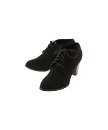 earth music&ecology | レースアップ太ヒールブーティ(シューズ)