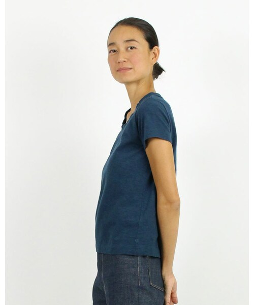45R 草木染Tシャツ 45R天竺の四角Tシャツ（45草染）: WOMEN｜45R