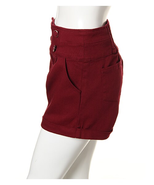 INGNI（イング）の「【2016秋の新作】4つボタンショート／パンツ（パンツ・レディース・ｸﾛ/ﾎﾞﾙﾄﾞｰ/ｶｰｷ/ｲﾝﾃﾞｨｺﾞ・M）」の11枚目の写真