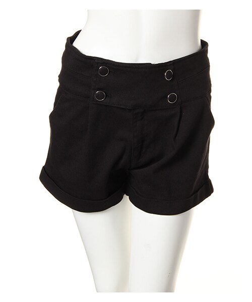 INGNI（イング）の「【2016秋の新作】4つボタンショート／パンツ（パンツ・レディース・ｸﾛ/ﾎﾞﾙﾄﾞｰ/ｶｰｷ/ｲﾝﾃﾞｨｺﾞ・M）」の10枚目の写真