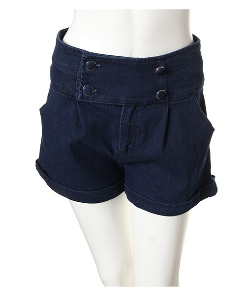 INGNI（イング）の「【2016秋の新作】4つボタンショート／パンツ（パンツ・レディース・ｸﾛ/ﾎﾞﾙﾄﾞｰ/ｶｰｷ/ｲﾝﾃﾞｨｺﾞ・M）」の13枚目の写真