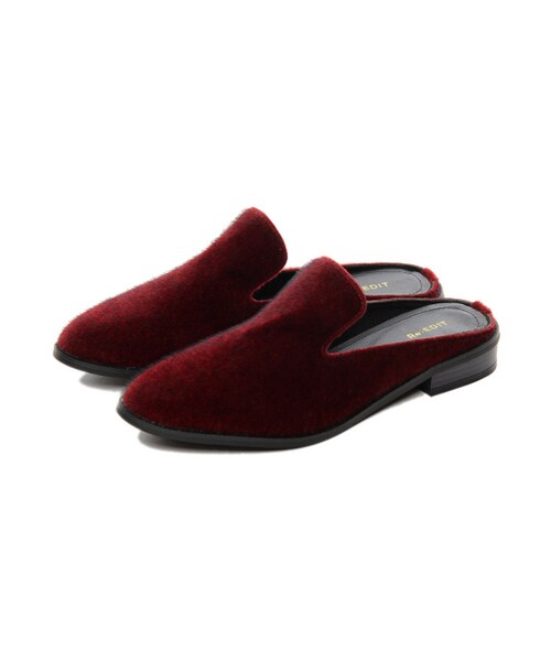 Re:EDIT（リエディ）の「【先行予約受注】[送料無料]ハラコバブーシュ[2016秋新作]（シューズ・レディース・ブラック/グレー/バーガンディ/レオパード/べっこう・S/M/L/LL）」の13枚目の写真