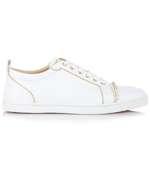 Christian Louboutin | CHRISTIAN LOUBOUTIN Sporty Henri embellished low-top leather trainers(スニーカー)