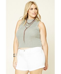 FOREVER 21 | FOREVER 21 Plus Size Cuffed Shorts(その他パンツ)