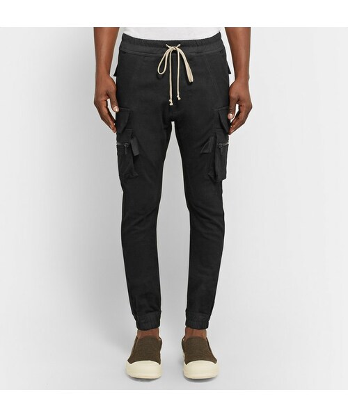 Rick Owens（リックオウエンス）の「Rick Owens Skinny-Fit Stretch Cotton-Blend Cargo Trousers（その他パンツ・メンズ・Black・IT50/IT52）」の2枚目の写真