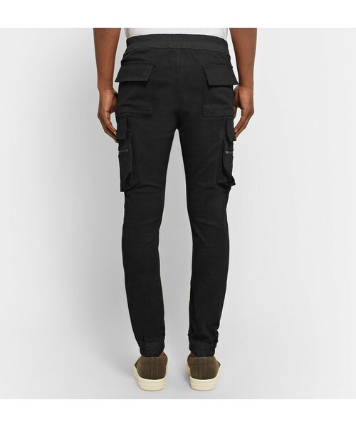 Rick Owens（リックオウエンス）の「Rick Owens Skinny-Fit Stretch Cotton-Blend Cargo Trousers（その他パンツ・メンズ・Black・IT50/IT52）」の4枚目の写真