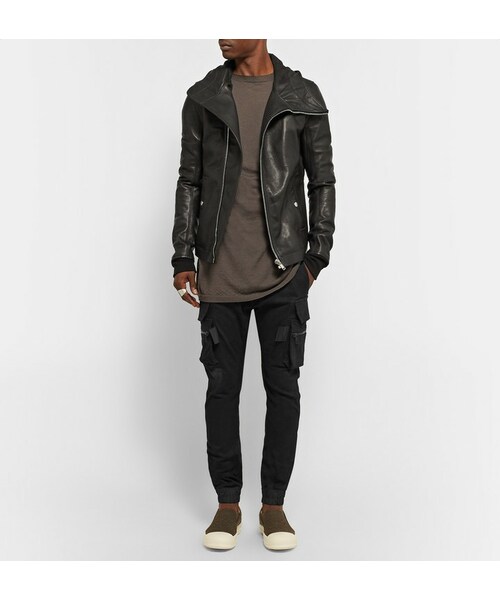 Rick Owens（リックオウエンス）の「Rick Owens Skinny-Fit Stretch Cotton-Blend Cargo Trousers（その他パンツ・メンズ・Black・IT50/IT52）」の5枚目の写真